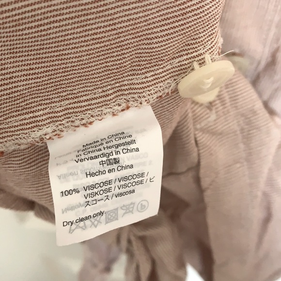 Madewell Button-Back Tie Tee in Stripe Size Small - Picture 10 of 10